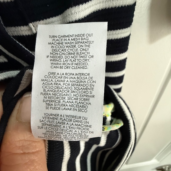 CAbi Style 5151 Maritime Trench Jacket Navy and White Striped Size S - Picture 4 of 15